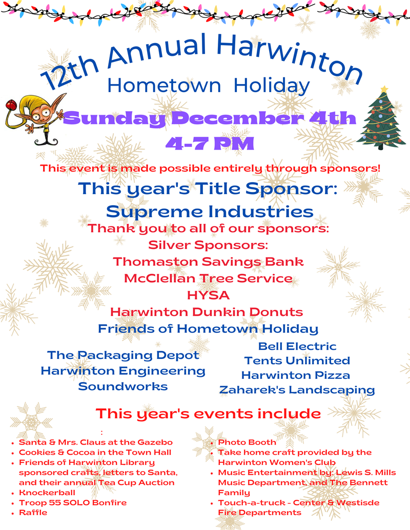 Harwinton Parks and Recreation Department News