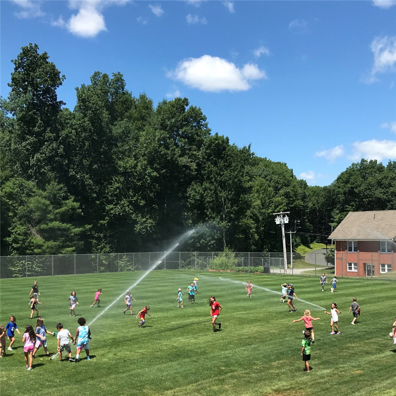Campers love our sprinklers on hot days!